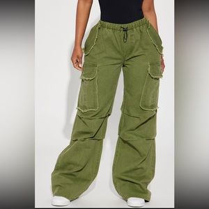 Olive Cargo Pants